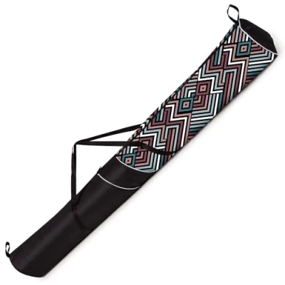 Abbildung von Ferocity Skitasche Skisack für 1 Paar Ski 170 cm Lang Pastel Zig ZAG [053]