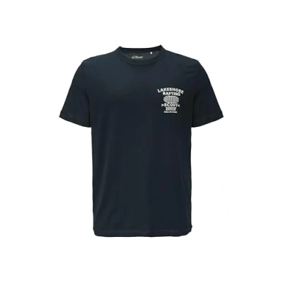 Abbildung von s.Oliver MIT Frontprint Tshirt print, Herren, Größe: Small, Navy