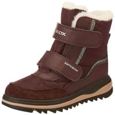 Abbildung von Geox J ADELHIDE Girl B AB Ankle Boot, DK Burgundy, 34 EU