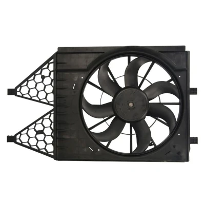 Abbildung von THERMOTEC D8W048TT Lüfter 400 12 250 mit Kühlerlüfterrahmen (Zarge) SEAT: Ibiza 4 ST, 4, Sportcoupe, SKODA: Rapid Spaceback