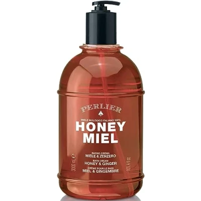 Abbildung von Perlier Honey Miel Badecreme Honig &amp; Ingwer mit 100% italienischem Bio 3000 ml Dosierer