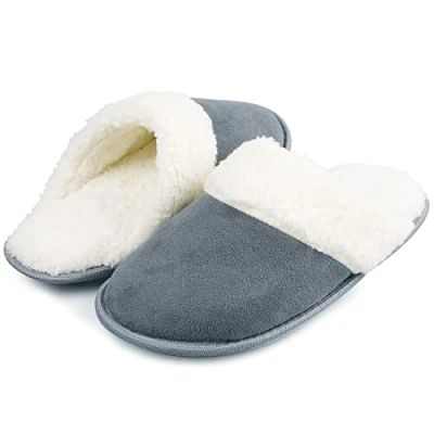 Abbildung von riemot Hausschuhe Herren Damen Warme Plüsch Pantoffeln Winter Memory Foam Rutschfeste Kuschelige Flauschige Slipper für Indoor &amp; Outdoor