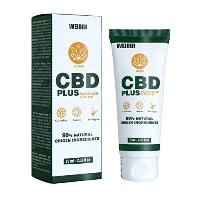 Abbildung von Weider entzündungshemmende Creme mit CBD ideal für Massagen, 70 ml (16er Pack)