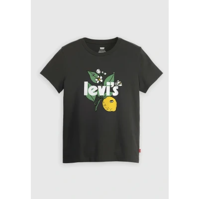 Abbildung von Levi&#039;s THE Perfect TEE Tshirt print, Damen, Größe: XL, Caviar