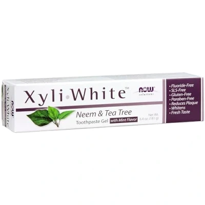 Abbildung von XyliWhite Zahnpasta Gel, Neem Tea Tree, 6,4 oz (181 g) Now Foods