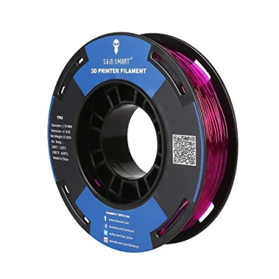 Abbildung von SainSmart flexibles TPU 3D Druck Filament, 1,75 mm, 250 g, Maßgenauigkeit +/ 0,05 Lila