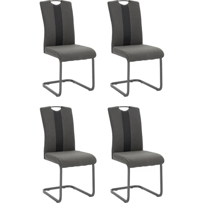 Abbildung von HELA Freischwinger »Amber«, (Set), 2 St., Webstoff, oder 4 Stück, Bezug aus Webstoff