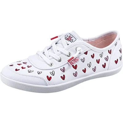 Abbildung von Skechers BOBS B CUTE X Goldcrown Sneaker low, Damen, Größe: 37, White/red/pink Schuhe