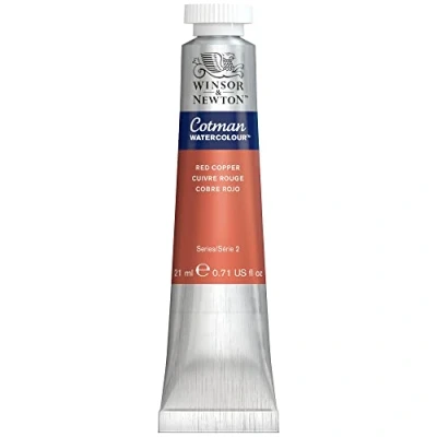 Abbildung von Winsor &amp; Newton 0308471 Cotman Metallic Aquarellfarbe Studio Wasserfarben, lebendige hochwertige Farben mit sehr guten Verarbeitungseigenschaften, 21ml Tube Kupferrot