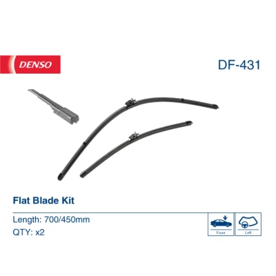 Abbildung von Scheibenwischer Denso DF 431 Flachbalkenwischblatt MERCEDES BENZ: V Class, Vito Tourer, Van
