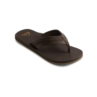 Abbildung von Quiksilver Carver Zehentrenner, Herren, Größe: 42, Dark brown Leder