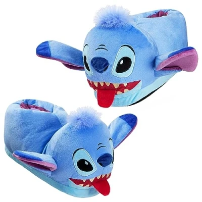 Abbildung von Disney Lilo und Stitch Yoda 3D Hausschuhe Kinder Barfuss in verschiedenen Größen (Blau Stitch, 30 31 EU)