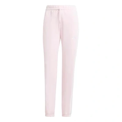 Abbildung von adidas Damen Essentials 3 Stripes French Terry Cuffed Pants, Clear Pink/White, M