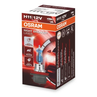 Abbildung von OSRAM 64211NL Glühlampe, Fernscheinwerfer H11 12V 55W 3600K Halogen VOLKSWAGEN: Golf 7, Passat B6 Variant, Touran I, BMW: 3 Coupe, Touring, Saloon