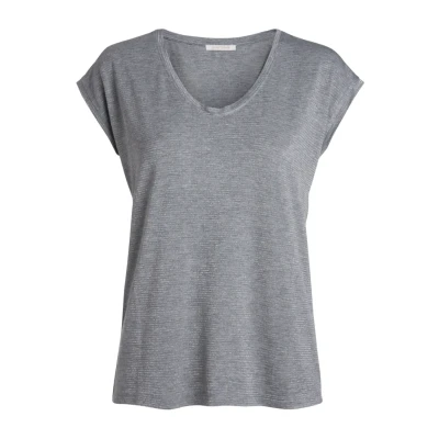 Abbildung von Pieces Pcbillo Stripes NOOS Tshirt print, Damen, Größe: Large, Light grey melange