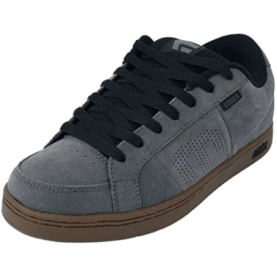 Abbildung von Etnies Kingpin Klassischer Skate Heritage Fashion Stil mit angesagtem, verstärkte Cupsole, Alltagssneaker Größe 44 Farbe Grey/Black/Gum