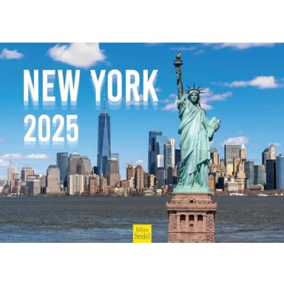 Abbildung von Edition Seidel Premium Kalender New York 2025 Format DIN A3 Wandkalender USA Amerika Big Apple Brooklyn Manhattan Chinatown Times Square Skyline Metropole