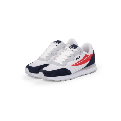 Abbildung von Fila Hypert Sneaker low, Herren, Größe: 46, White/navy/red Leder und textil