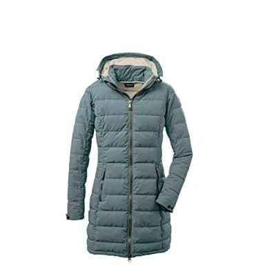 Abbildung von killtec Damen Funktionsparka/Steppparka mit abzippbarer Kapuze GW 13 WMN QLTD PRK, aquaverde, 40, 37503 000