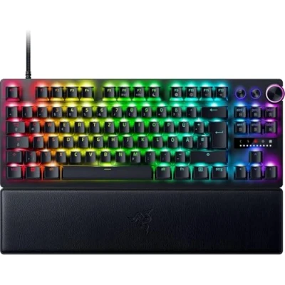 Abbildung von Razer Huntsman V3 Pro Tenkeyless Analoge optische TKL E Sport PC Tastatur ohne Ziffernblock Snap Tap &amp; Rapid Trigger (Digitaler Drehregler Steuerungstaste) DE Layout Schwarz