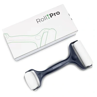 Abbildung von Wundermix RollPro Teigroller Teigrolle mit 2 Walzen Antihaft Nudelholz für müheloses Ausrollen von Teigen Fondant Roller Pizzaroller Spülmaschinenfest Backzubehör