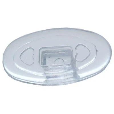 Abbildung von 2 Paar (4 Stück) Nasenpads/Brillenpads Silikon Klicksystem, verschie. Größen (Oval 13mm)