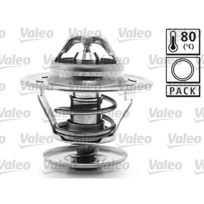 Abbildung von VALEO 819867 Kühlwasserthermostat 80 mit Dichtungen VOLKSWAGEN: GOLF 1 Cabriolet, TRANSPORTER 3 Bus, 3, AUDI: B4 Saloon, B2
