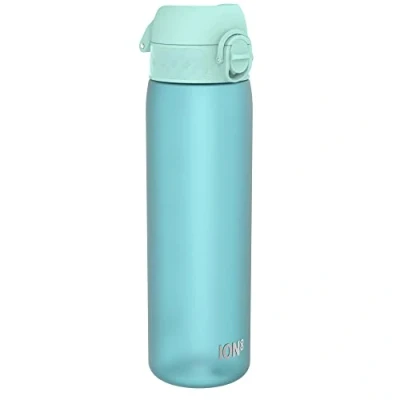 Abbildung von Ion8 Trinkflasche, 500 ml, Auslaufsicher, Einhandöffnung, Sichere Verriegelung, Spülmaschinenfest, BPA frei, Tragegriff, Klappdeckel, Leicht zu Reinigen, Klimaneutral, Schallblau