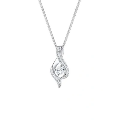 Abbildung von Elli Infinity Symbol Zirkonia Amoureux Halskette, Damen, Größe: 45, Weiß