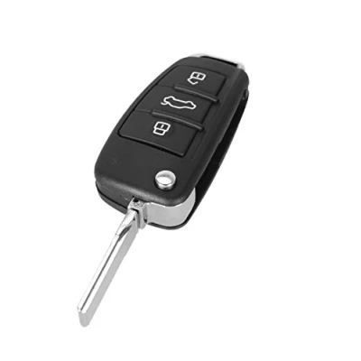 Abbildung von Schlüssel für Audi A1 A3 A4 A6 Q3 Q7 R8 RS4 S3 S4 S6 TT 3 Tasten Fernbedienung Autoschlüssel