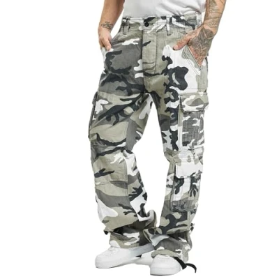 Abbildung von Brandit PURE Vintage Cargohose, Herren, Größe: 7XL, Snowcamo