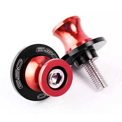 Abbildung von M8 Schwingenschutz Schwingenadapter Ständer Bobbins Spool Racingadapter Ständeraufnahme für Z650 Z 650 2017 2020 Rot