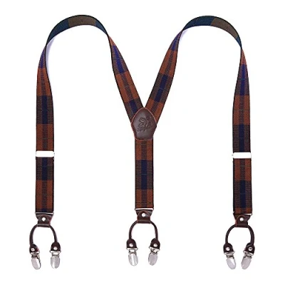Abbildung von KANGDAI Herren Hosenträger 6 Clips Heavy Duty Men Braces Y Zurück 20 Farben Durable Elastic Verstellbare Starke Metall