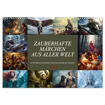 Abbildung von Zauberhafte Märchen aus aller Welt (Wandkalender 2025 DIN A3 quer), CALVENDO Monatskalender