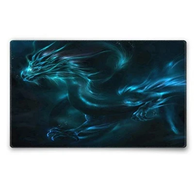 Abbildung von Silent Monsters Mauspad 360 x 250 mm Stoff Mousepad Drache Vernähter Rand rutschfest Gaming Büro Office Homeoffice 36 25 cm Mouse Pad Mat Mausunterlage für alle Maus Arten