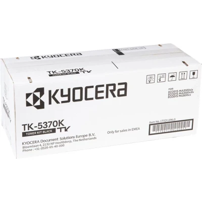Abbildung von Kyocera TK 5370K Toner Schwarz. Drucker kompatibel für PA3500cx, MA3500cix und MA3500cifx. Original Tonerkartusche bis zu 7000 Seiten