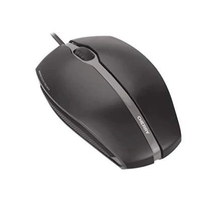 Abbildung von CHERRY GENTIX SILENT, Kabelgebundene Maus, Leise Tasten ohne Klickgeräusch, Optischer Sensor (1.000 dpi), Symmetrisches Design, Kabel 1,8 m, USB 2.0, Schwarz