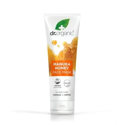 Abbildung von Dr. Organic Manuka Honig Gesichtsmaske, Nährend, Trockene Haut, Herren, Damen, natürlich, vegetarisch, tierversuchsfrei, paraben und SLS frei, recycelt &amp; recycelbar, biologisch, 125ml