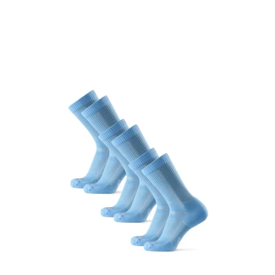 Abbildung von Danish Endurance LONG Distance Running CREW 3 PACK Sportsocken, Herren, Größe: 43 47, Light blue