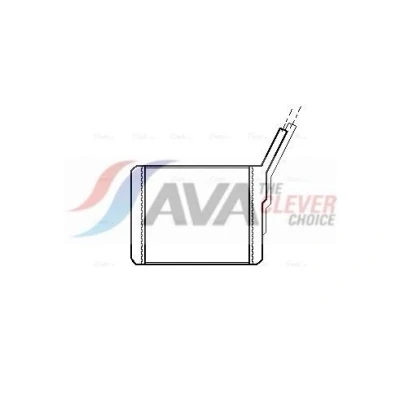 Abbildung von Wärmetauscher, Innenraumheizung AVA COOLING OL6182