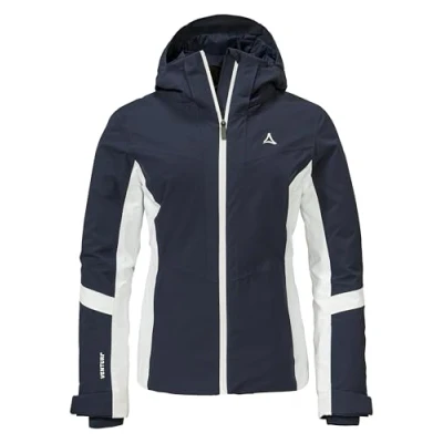 Abbildung von Schöffel Damen Ski Jacket Kanzelwand L, komfortable Skijacke mit 4 Wege Stretch, wasserdichte und atmungsaktive Outdoorjacke Skiticket Tasche, navy blazer, 44