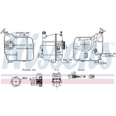 Abbildung von NISSENS 996239 Ausgleichsbehälter OPEL: Insignia A Sports Tourer, Saloon, Hatchback