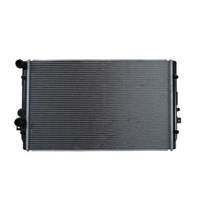 Abbildung von NRF EASY FIT 58334 Kühler, Motorkühlung Aluminium 645 406 32 mit Dichtring Kühlrippen gelötet VOLKSWAGEN: Golf 4, Bora Variant, 4 Variant