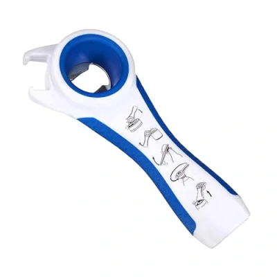 Abbildung von First Aid Only 5 in 1 Multi Öffner Hilfsmittel für Senioren Glasöffner, Deckelöffner, Dosenöffner, Flaschenöffner, Kronkorkenöffner Ergonomisch geformt Links und Rechtshänder P 10009