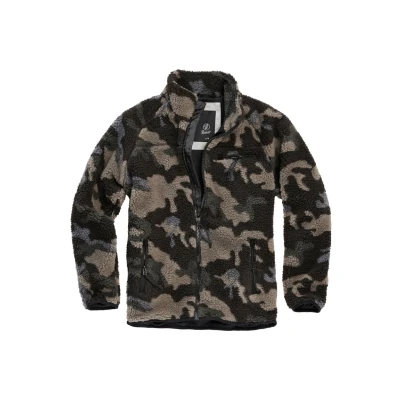 Abbildung von Brandit Teddy Fleecejacke, Herren, Größe: 3XL, Darkcamo
