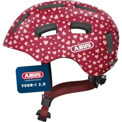 Abbildung von ABUS Unisex, Fahrradhelm, Rot (Cherry Heart), S (48 54 cm​)