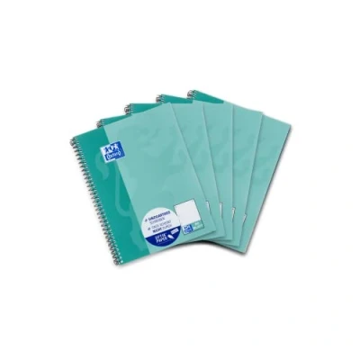 Abbildung von Oxford Schule Collegeblock, 5er Pack, DIN A5, punktkariert, grünblau
