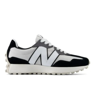 Abbildung von New Balance U327 Unisex Sneaker low, Größe: 37.5, Black Leder und textil