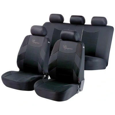 Abbildung von WALSER The Elegance 11776 Sitzschonbezug schwarz Mit Motiv Polyester vorne und hinten VOLKSWAGEN: Polo IV Hatchback, V Golf Alltrack 7