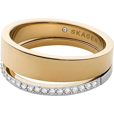 Abbildung von Skagen ELIN Ring goldcoloured, Damen, Größe: 50, Gold coloured